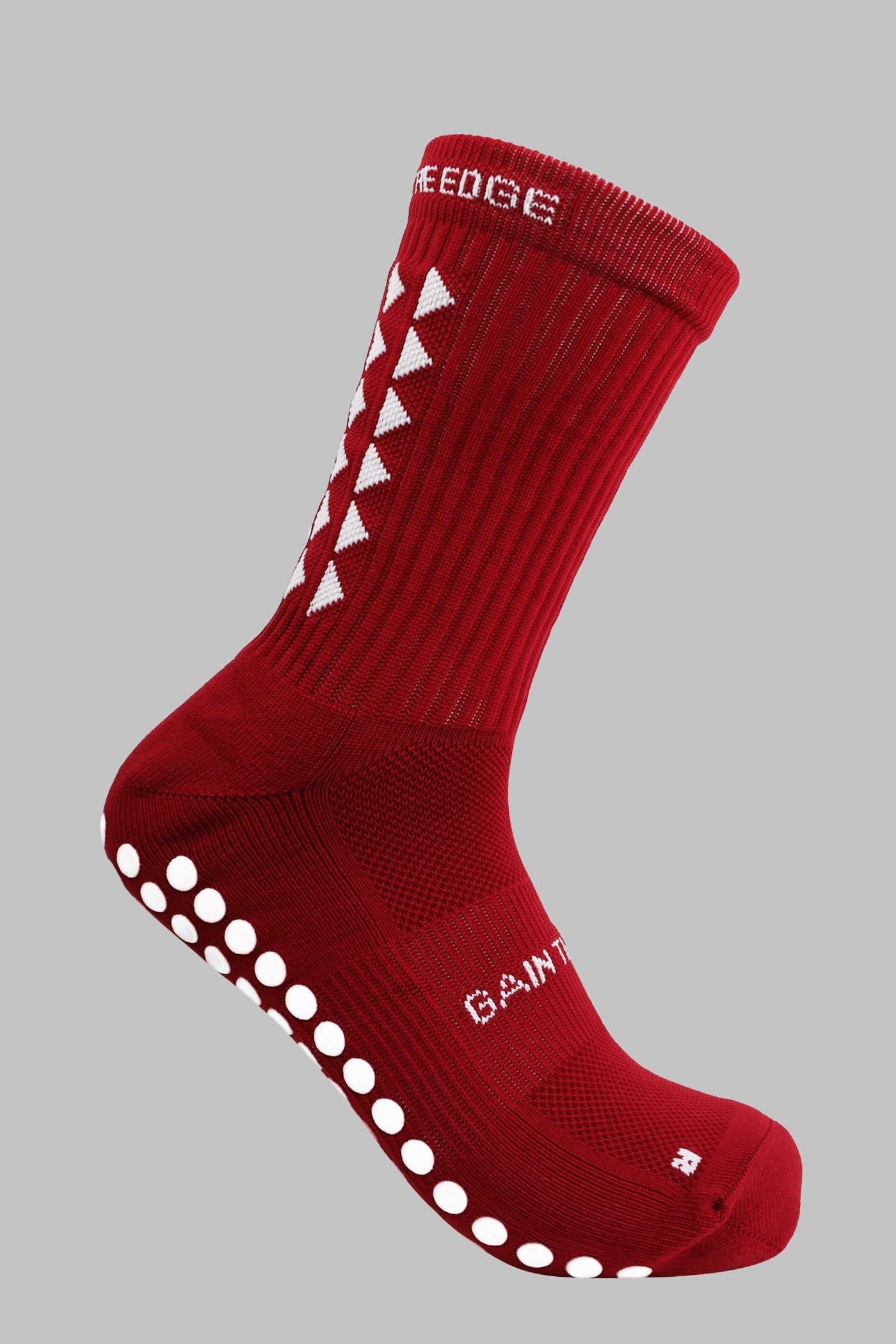 GRIP SOCKS 3.0  MidCalf Length - Maroon - Gain The Edge Official