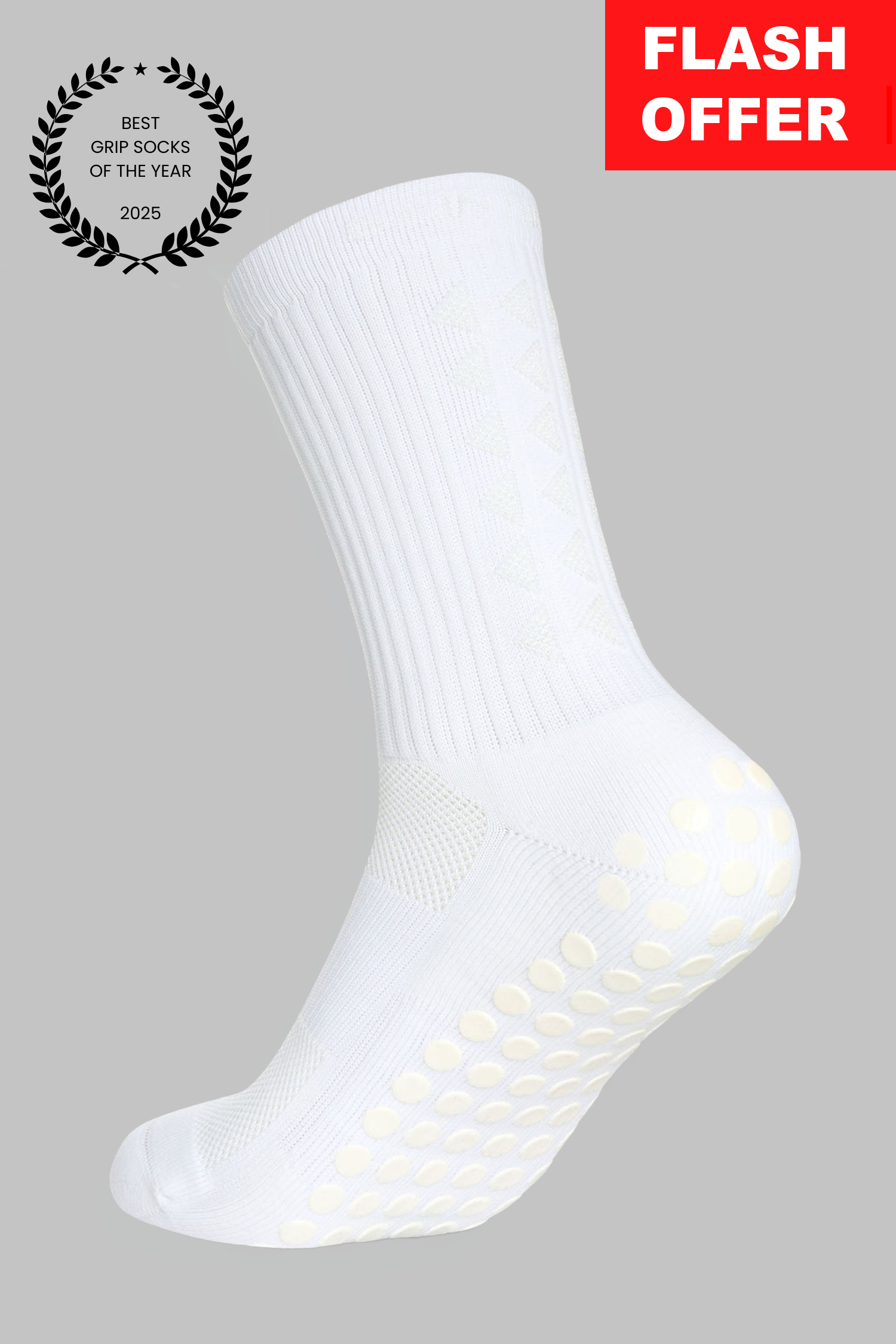GRIP SOCKS 3.0 midcalf length - WHITEOUT EDITION